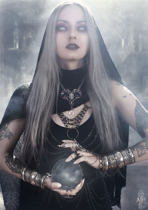 Provocative dark witch